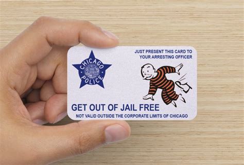 GET OUT OF JAIL FREE CARD - Chicago Cop Shop