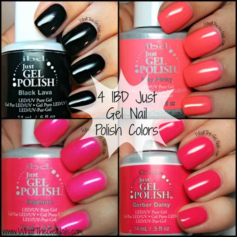 4 IBD Just Gel Nail Polish Colors