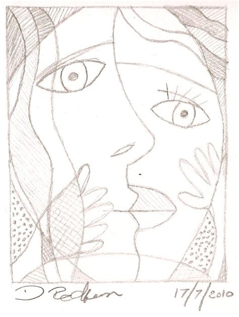 Two Faced Drawing by Darryl Redfern - Fine Art America