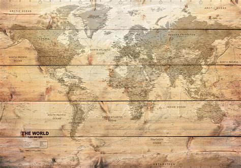 World Map Wall Mural World Map Wallpaper Map Wallpaper Wallpaper | My ...