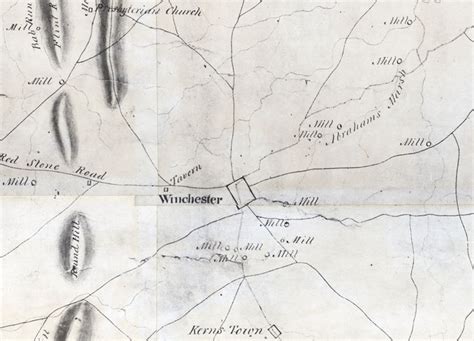 1820 Map of Frederick County Virginia | Etsy