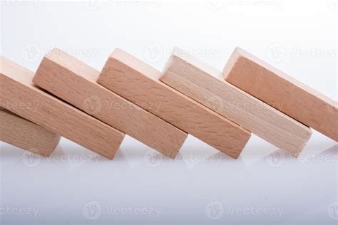 Wooden domino blocks on white background 14453251 Stock Photo at Vecteezy