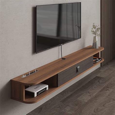 Floating Shelf TV Floating Shelf Wall-Mounted TV Cabinet TV Console TV ...