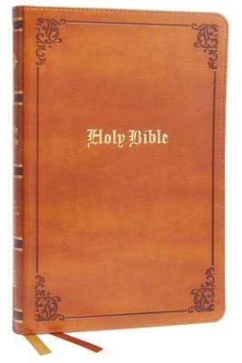 KJV Holy Bible: Large Print Thinline, Tan Leathersoft, Red Letter, Comfort Print: King James ...