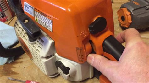 Stihl MS 250 Air Filter Cleaning (how to step by step) - YouTube