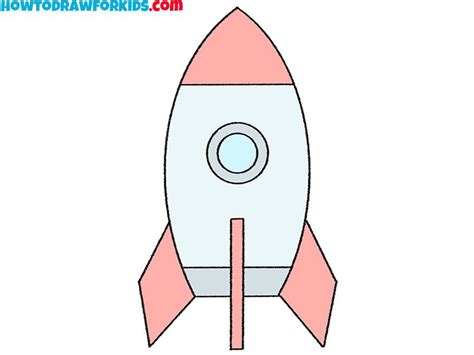 simple rocket drawing for kids | Rocket drawing, Drawing for kids ...