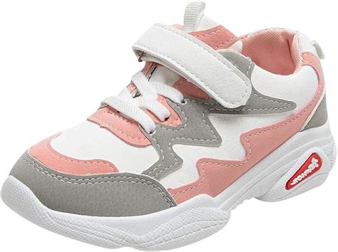 Toddler Kids' Sneaker Velcro Leather Breathable Lightweight Running Shoes: Amazon.ca: Clothing ...