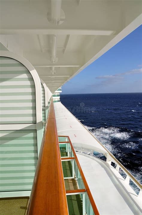 Cruise Ship View From The Balcony Royalty Free Stock Image - Image ...