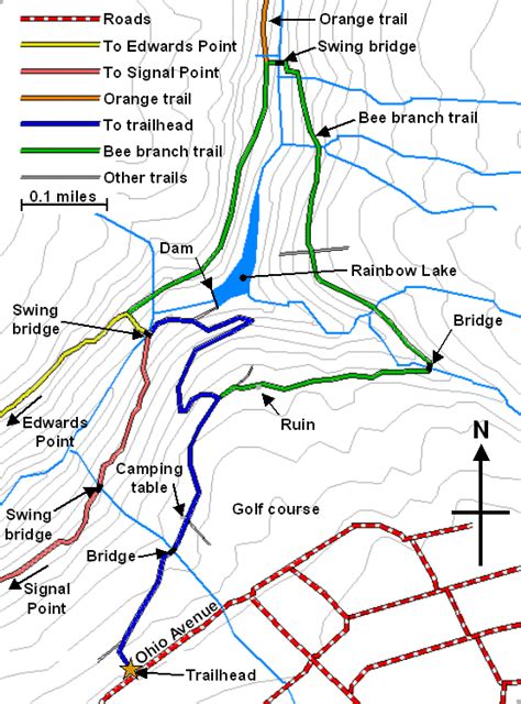 Rainbow Lake trails on Signal Mountain, TN | Rainbow lake, Signal mountain, Lake