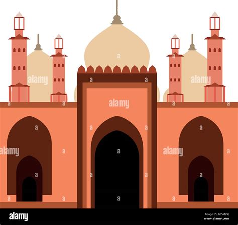 Hindu islamic architecture Stock Vector Images - Alamy