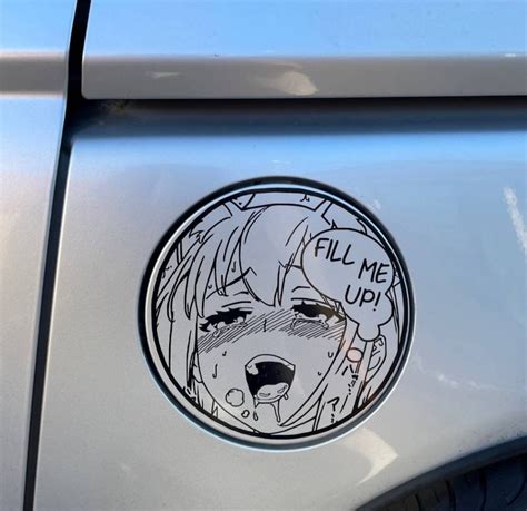 Fill me up anime girl decal | Etsy