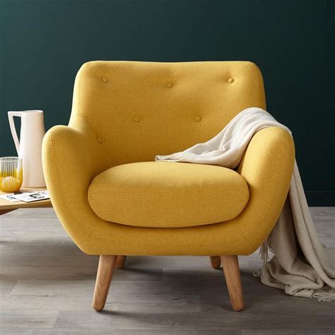 Vingt fauteuils ultraconfort qui invitent à la paresse en 2023 | Fauteuil jaune moutarde ...