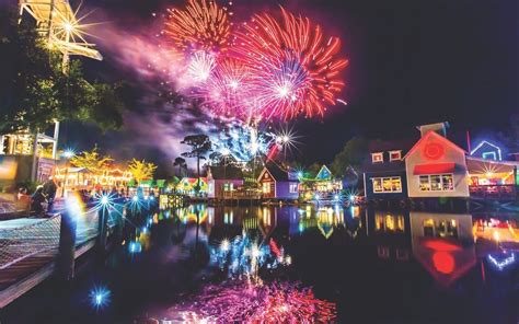 Fireworks at The Village of Baytowne Wharf located in Miramar Beach ...