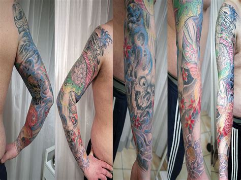 Japanese Arm Sleeve Tattoo by 2Face-Tattoo on DeviantArt