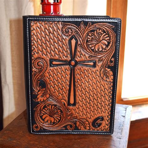 Tooled Leather Bible Cover-message Before You Purchase | Etsy