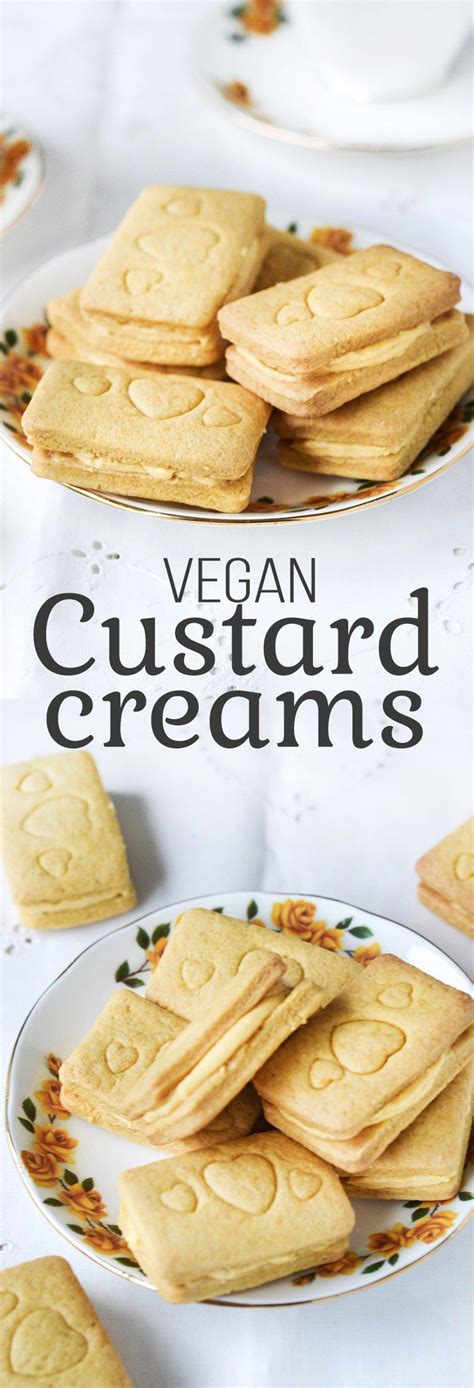 Vegan Custard Creams | Recipe in 2023 | Vegan dessert recipes, Vegan ...