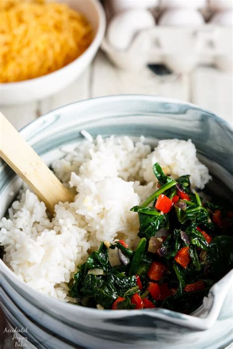 Spinach Rice Casserole - Accidental Happy Baker