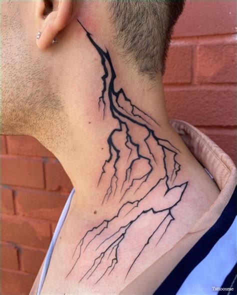 Realistic Lightning Tattoo