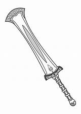 Sword Coloring Pages sketch template