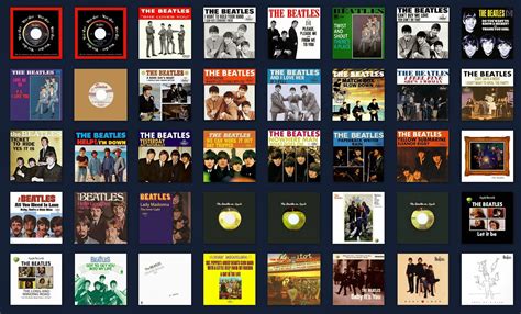 The Beatles Illustrated UK Discography: The Beatles US Singles Chart ...