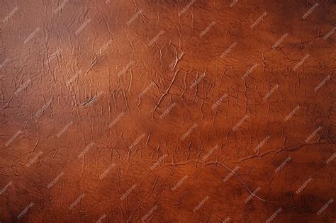 Premium AI Image | Old Brown Genuine Leather Texture Background