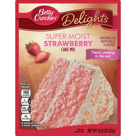 Betty Crocker Super Moist Strawberry Cake Mix, 15.25 oz. - Walmart.com