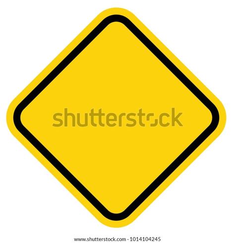 Blank Warning Sign Stock Vector (Royalty Free) 1014104245