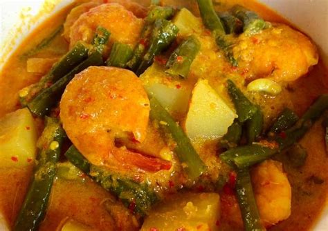 Resep Gulai Udang Kacang Panjang oleh Kantin Sinar - Cookpad