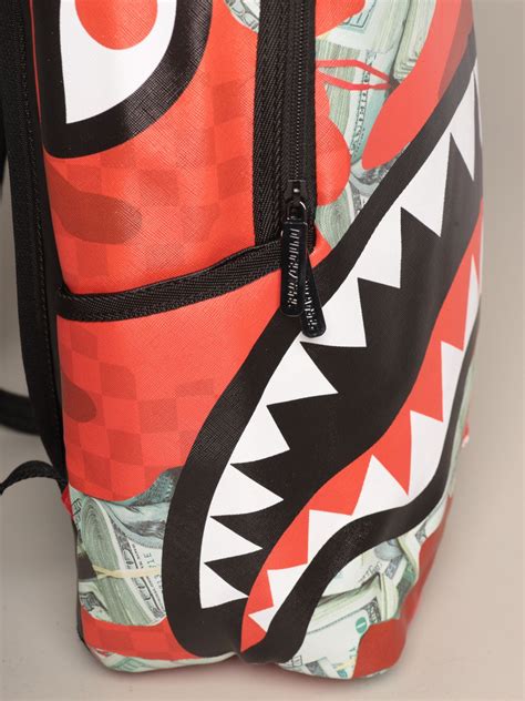 SPRAYGROUND: backpack in vegan leather with shark and dollars print | Backpack Sprayground Men ...