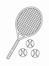 Tennis Ball Coloring Page sketch template