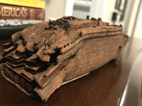 Model Of Titanic Wreck