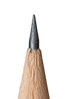 Premium Photo | Sharp tip of a pencil macro isolated