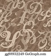 900+ Calligraphy Alphabet Typeset Lettering Clip Art | Royalty Free - GoGraph