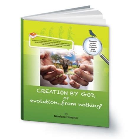 Creation By God, Or Evolution From Nothing, by Nicolene Filmalter (Book) – AD Africa Store ...