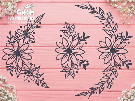 Flower SVG Files, Floral SVG files, Flower cut (901744)