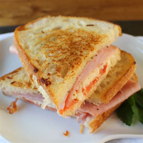 Grilled Ham Cheese and Tomato Sandwich – Palatable Pastime Palatable ...