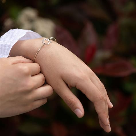 Silver horse bit bracelet - TigerLily Jewellery