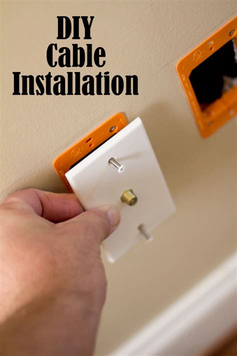 DIY Cable Installation | Diy electrical, Diy home repair, Easy home ...