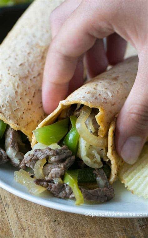 Philly Cheese Steak Wraps - Spend With Pennies