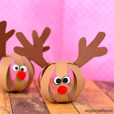 Paper Ball Reindeer Craft | Idee di natale, Progetti di natale, Bambini ...