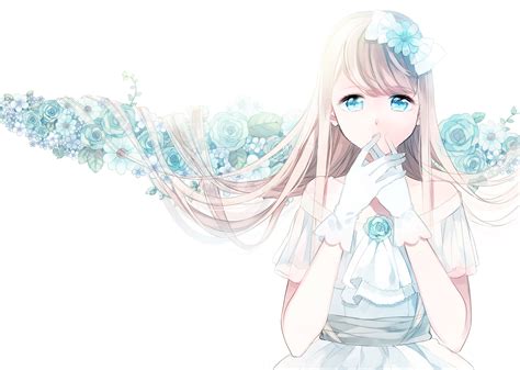 Cute Anime Girl Wallpaper - Cute Anime Wallpaper Blue (#931787) - HD Wallpaper & Backgrounds ...