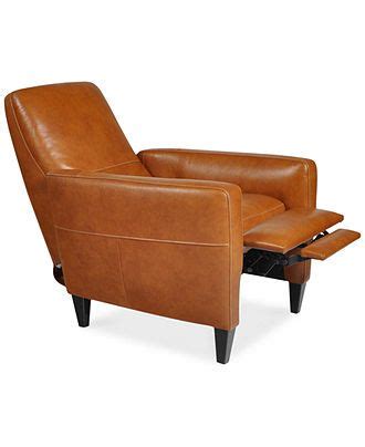 Asher Leather Recliner Chair & Reviews - Furniture - Macy's | Leather recliner chair, Recliner ...