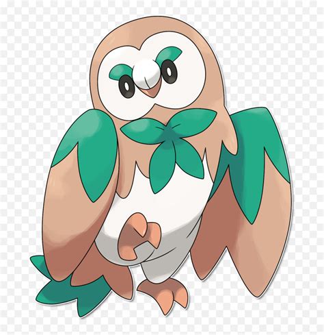 Rowlet Evolution - Final Evolution Shiny Rowlet Png,Rowlet Png - free transparent png images ...
