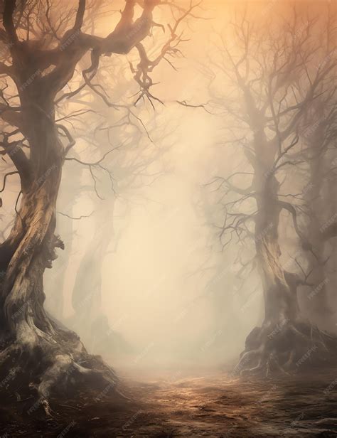 Premium AI Image | beautiful Gothic Enchanted dark night forest ...