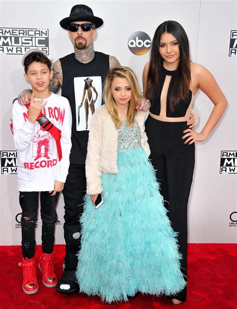 Travis Barker Brings His Kids to the AMAs For Rare Public Outing - Life ...