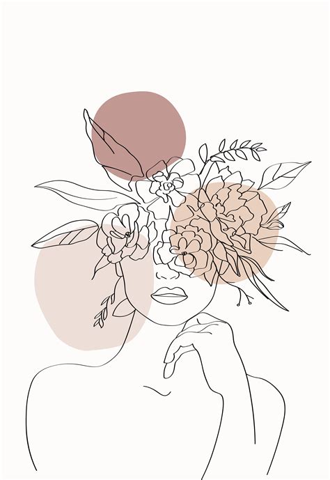 Aesthetic female line art | Abstract line art, Line art drawings, Boho ...