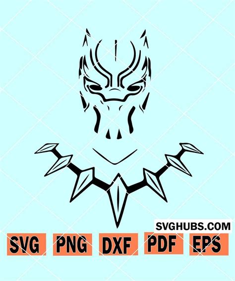 Black Panther svg, King T'Challa svg, Black Panther Logo SVG