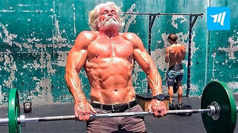 Fittest Old Man in Real Gym - Pete Koch | Muscle Madness - YouTube