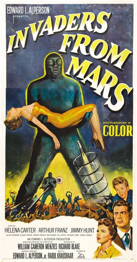 Invaders from Mars (1953). | Movie posters, Sci fi horror movies, Mars poster