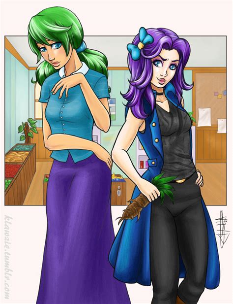 Caroline and Abigail (Stardew Valley) by klawzie on DeviantArt